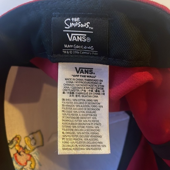The Simpsons X Vans El Barto Snap Back Hat One Size - Picture 3 of 3